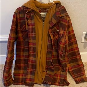 Legendary Whitetails flannel jacket with hood